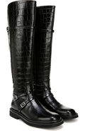 Black Croc Leather