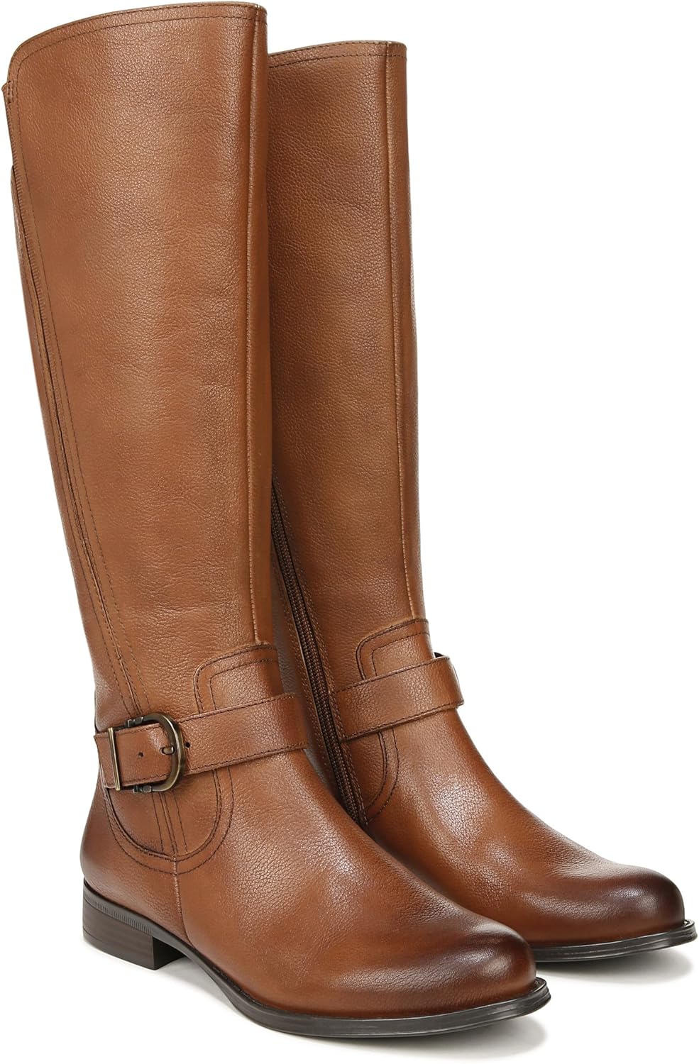 Saddle Tan Wide Calf