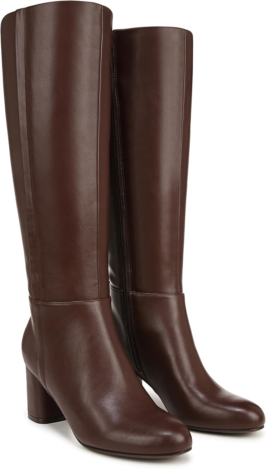 Brown Smooth Wide Calf