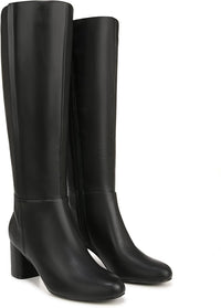 Black Smooth Wide Calf