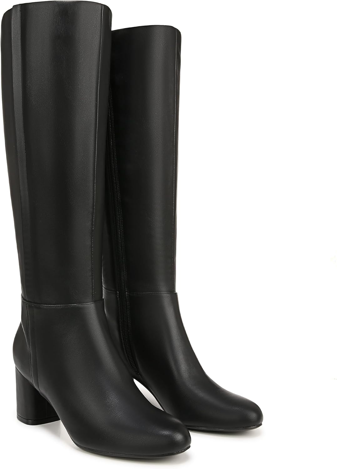 Black Smooth Wide Calf