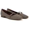 Black Multicolor Houndstooth Print