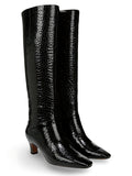 Black Croc Patent