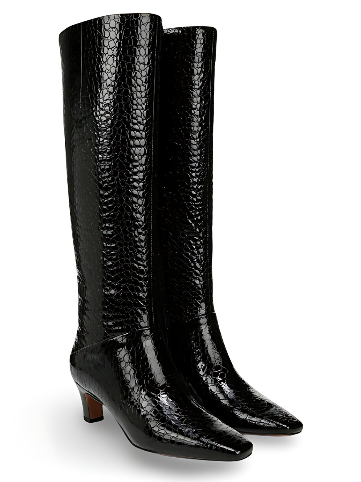 Black Croc Patent