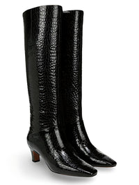 Black Croc Patent