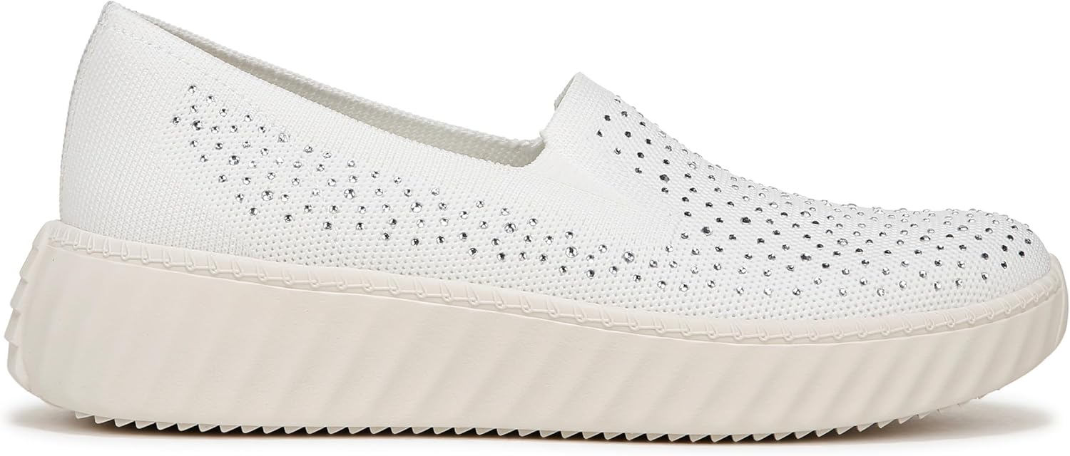 Bzees For Lifestride Women's Wednesday Bright Rhinestone Slip-On Sneakers