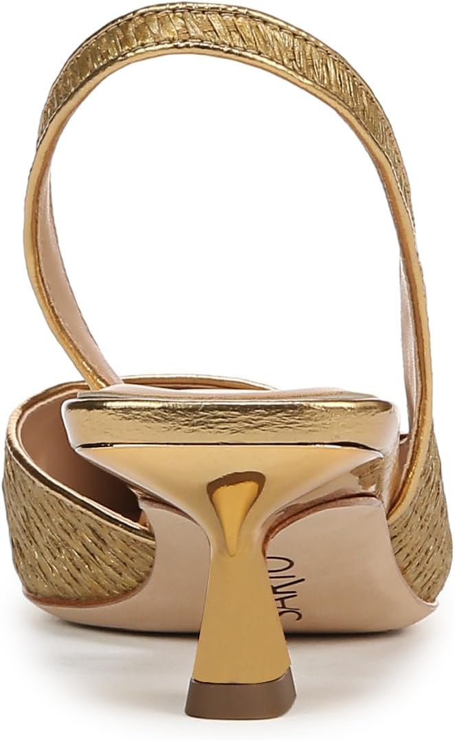 Franco Sarto Women's Devin Pointed Toe Kitten Heel Slingback Pump