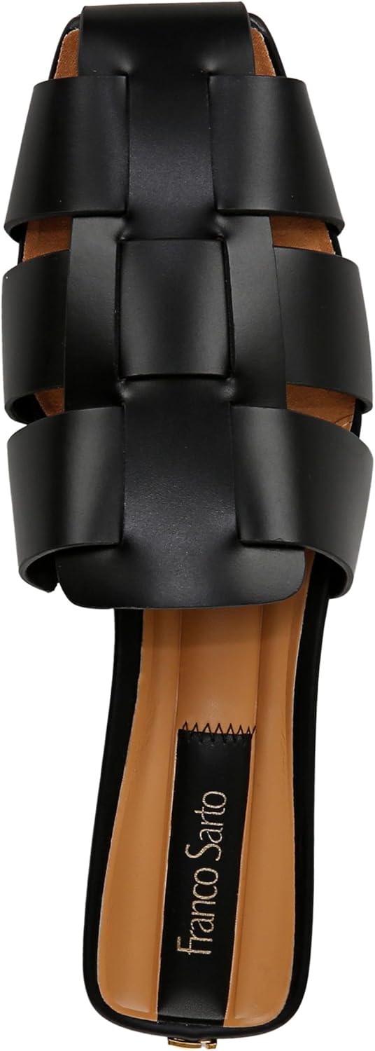 Franco Sarto Women's Tavana Fisherman Square Toe Flat Mules