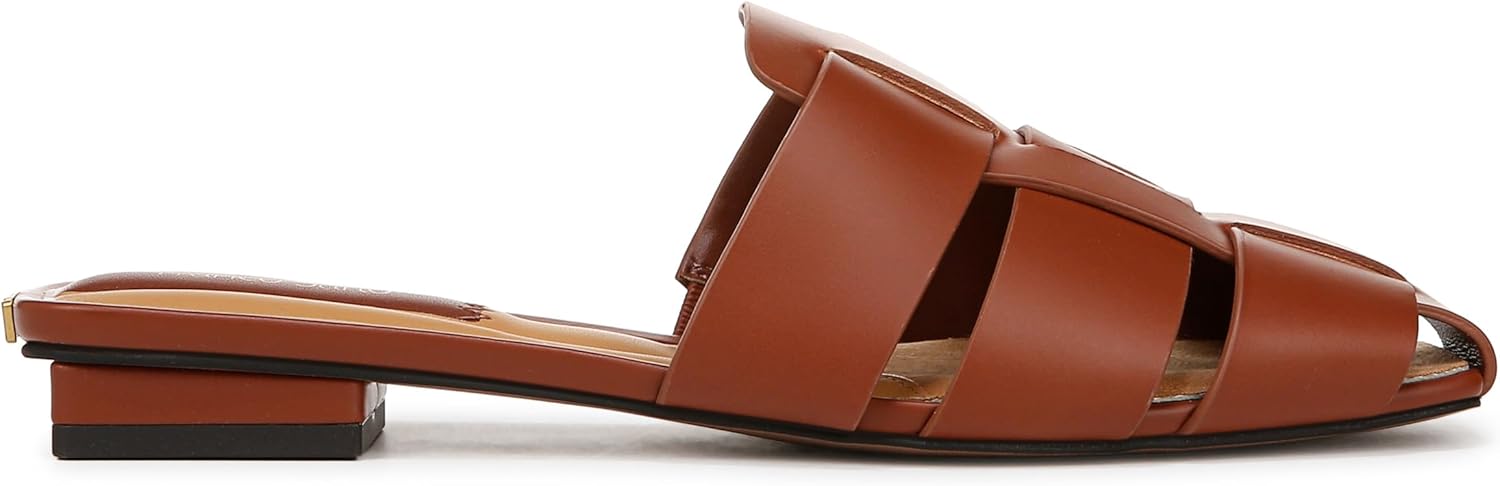Franco Sarto Women's Tavana Fisherman Square Toe Flat Mules