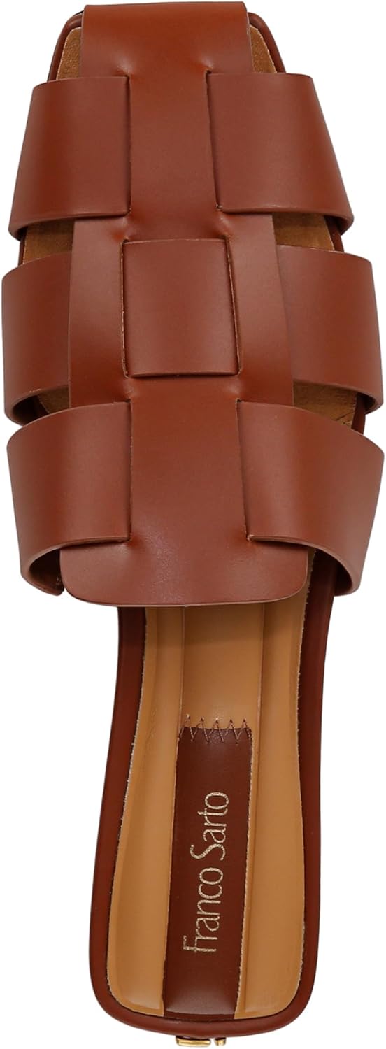 Franco Sarto Women's Tavana Fisherman Square Toe Flat Mules