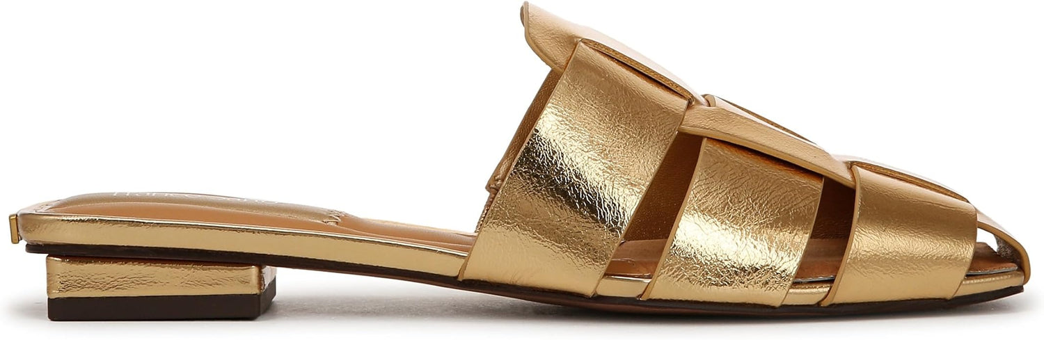 Franco Sarto Women's Tavana Fisherman Square Toe Flat Mules