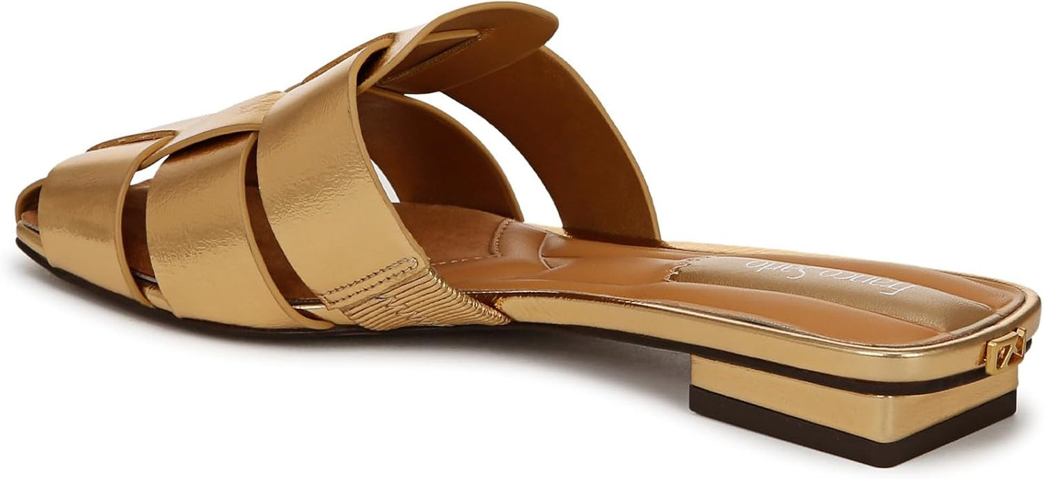 Franco Sarto Women's Tavana Fisherman Square Toe Flat Mules