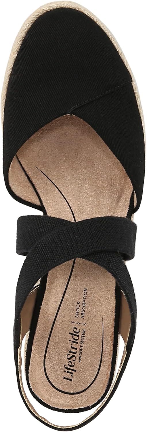 LifeStride Women's Kimball Espadrille Wedge Sandal