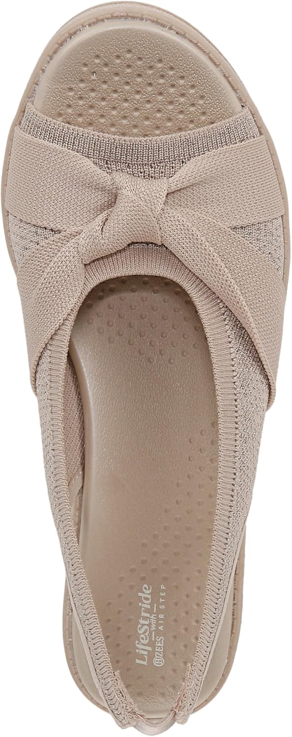 Bzees For Lifestride Women's Bell Slingback Wedge Sandal