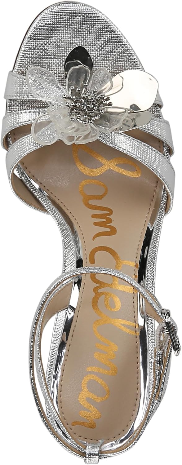 Sam Edelman Women's Joanna Flower-Trim Heel Strappy Sandal