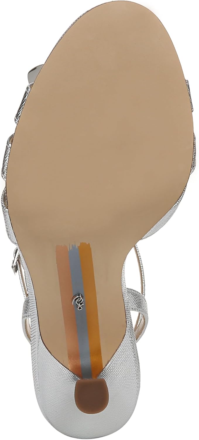 Sam Edelman Women's Joanna Flower-Trim Heel Strappy Sandal