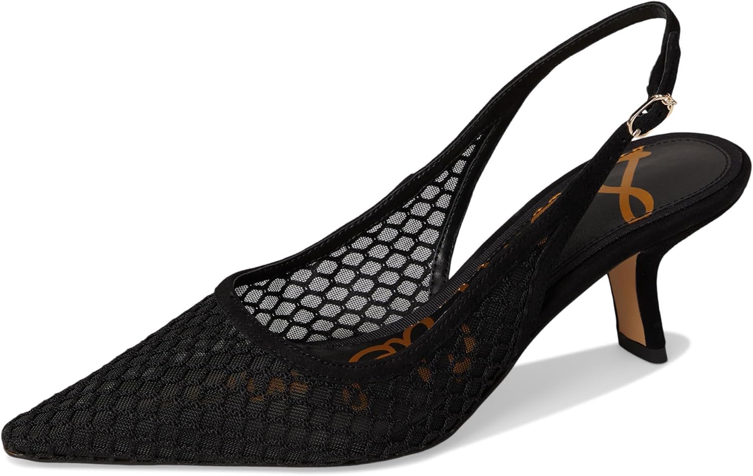 Black Suede Net Mesh