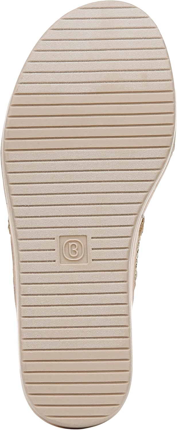 BZees Women's Resort Cork Wedge Strappy Sandal
