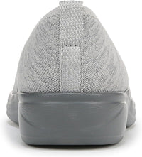 BZees Women's Niche Knit Slip On Ballet Flat