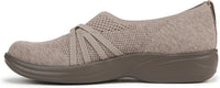 BZees Women's Niche Knit Slip On Ballet Flat