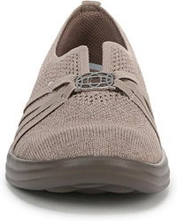 BZees Women's Niche Knit Slip On Ballet Flat