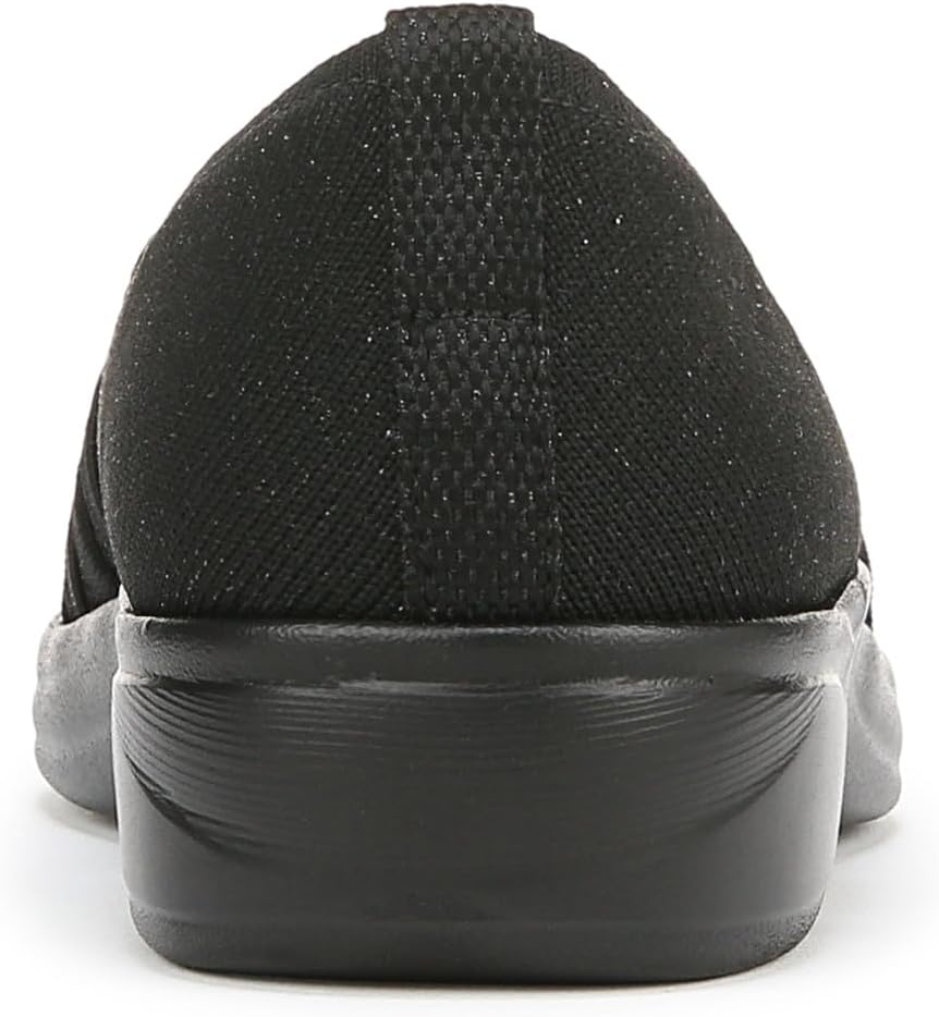 BZees Women's Niche Knit Slip On Ballet Flat