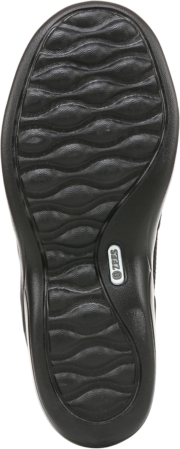 BZees Women's Niche Knit Slip On Ballet Flat