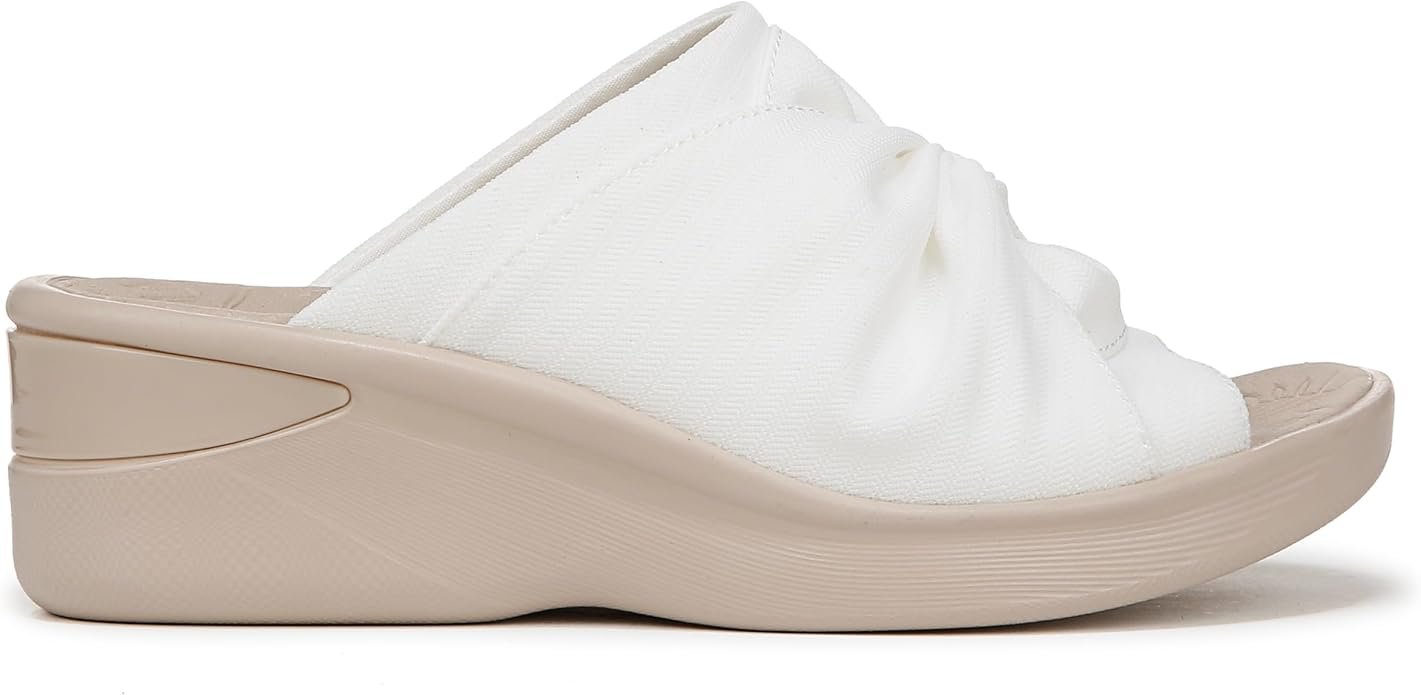 BZees Womens Smile 3 Slide Sandal