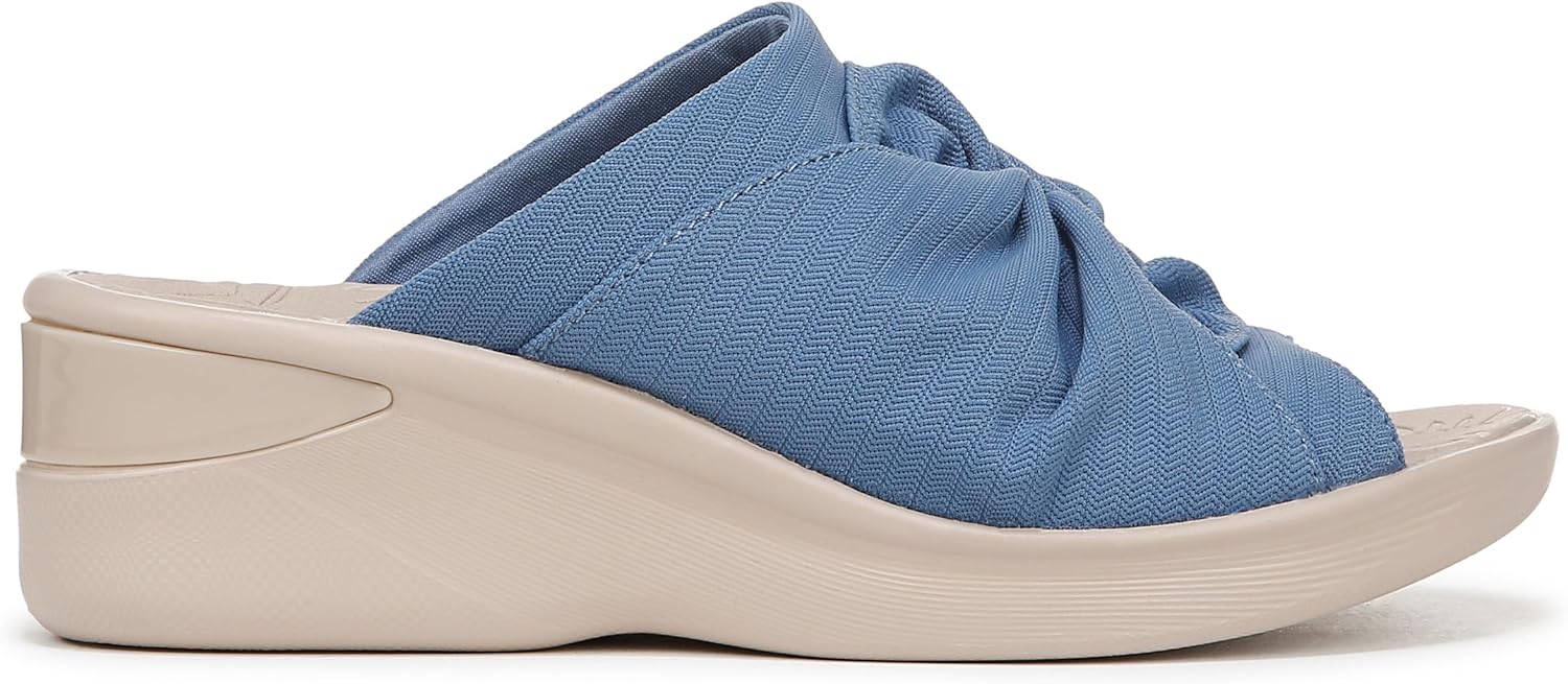 BZees Womens Smile 3 Slide Sandal