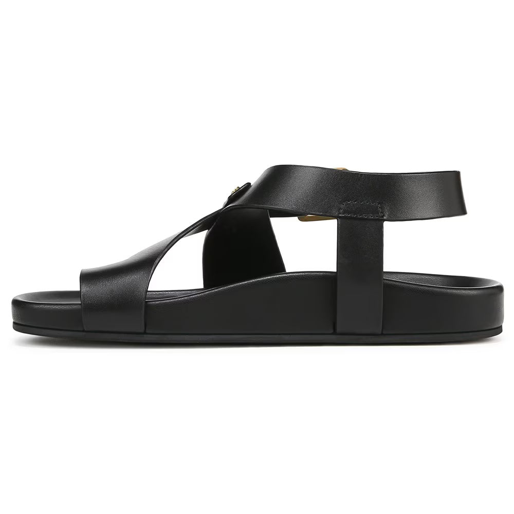 Franco Sarto Women' s Blair Toe Loop Buckle Flat Sandals