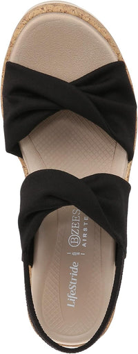 LifeStride Women's Riley Slingback Wedge Sandal