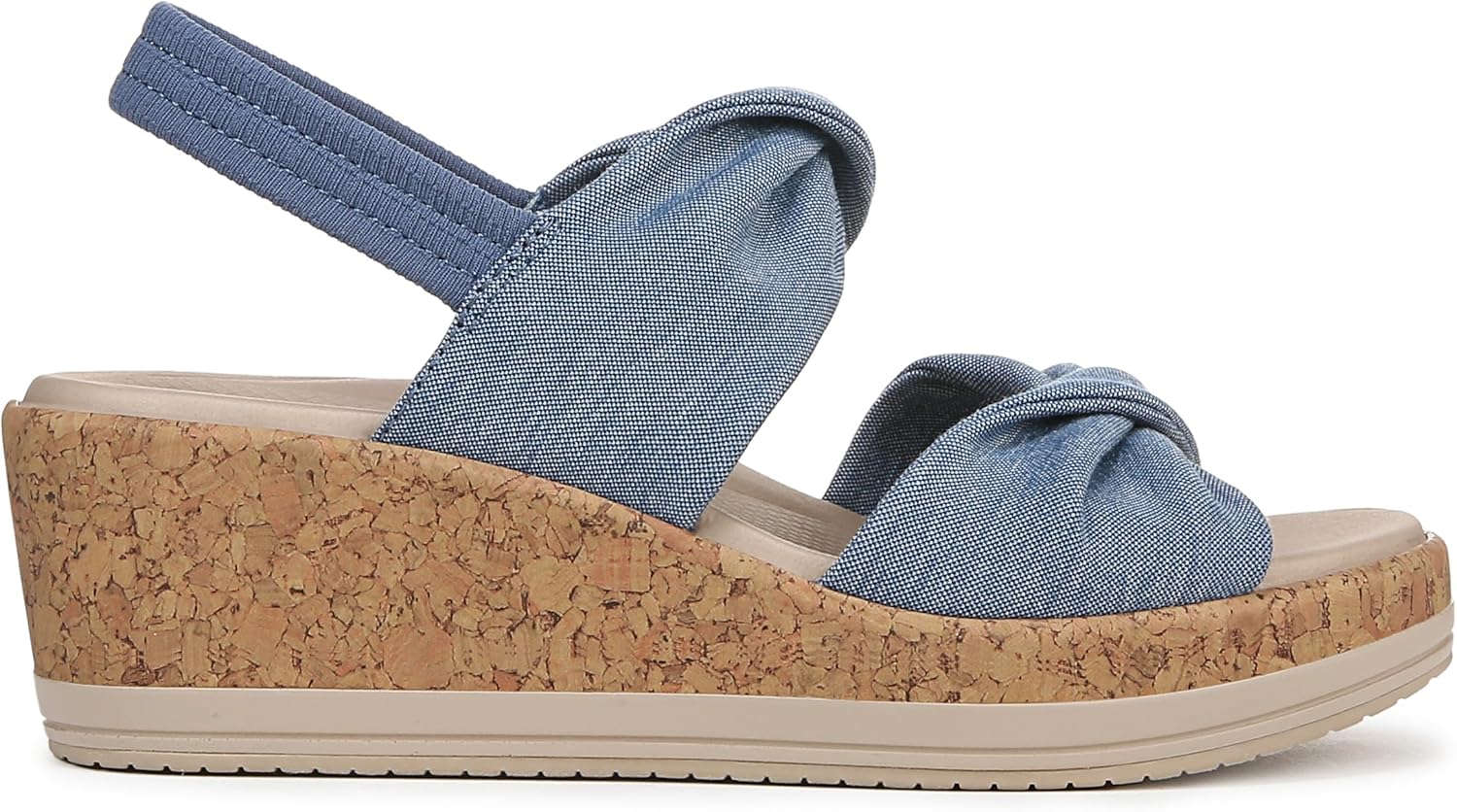 Bzees for Lifestride Women's Riley Slingback Wedge Sandal