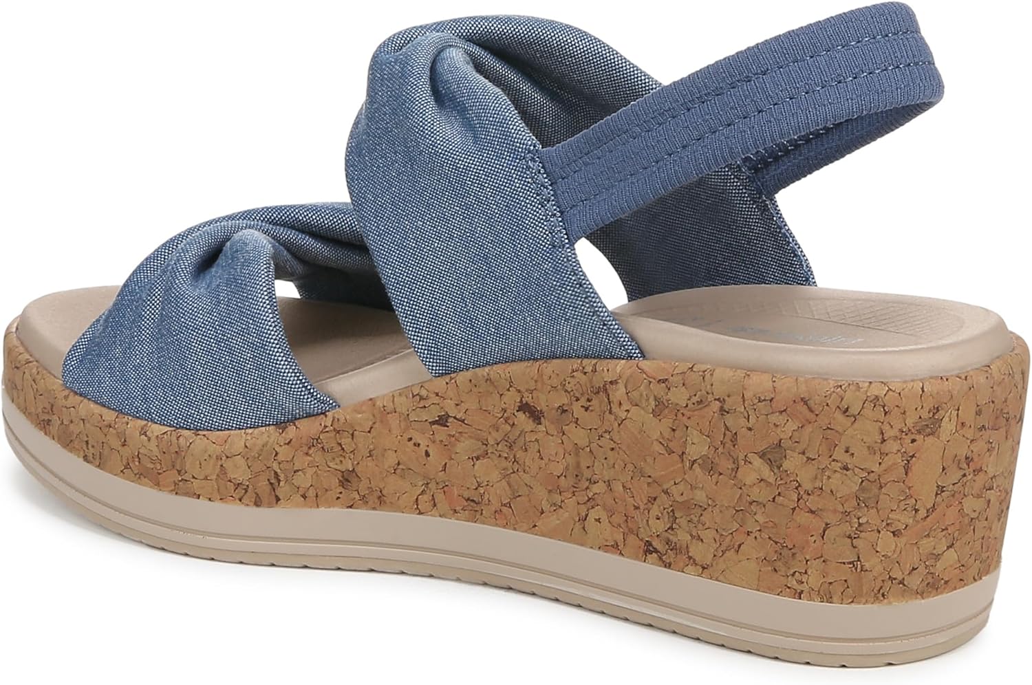 Bzees for Lifestride Women's Riley Slingback Wedge Sandal