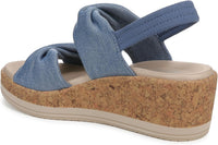 Bzees for Lifestride Women's Riley Slingback Wedge Sandal