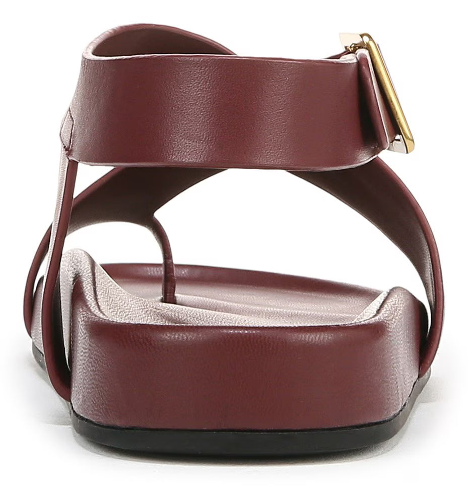 Franco Sarto Women' s Blair Toe Loop Buckle Flat Sandals
