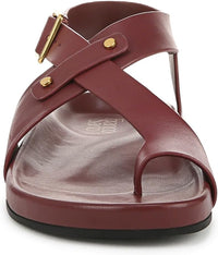 Franco Sarto Women's Blair Toe Loop Buckle Flat Sandals NW/OB
