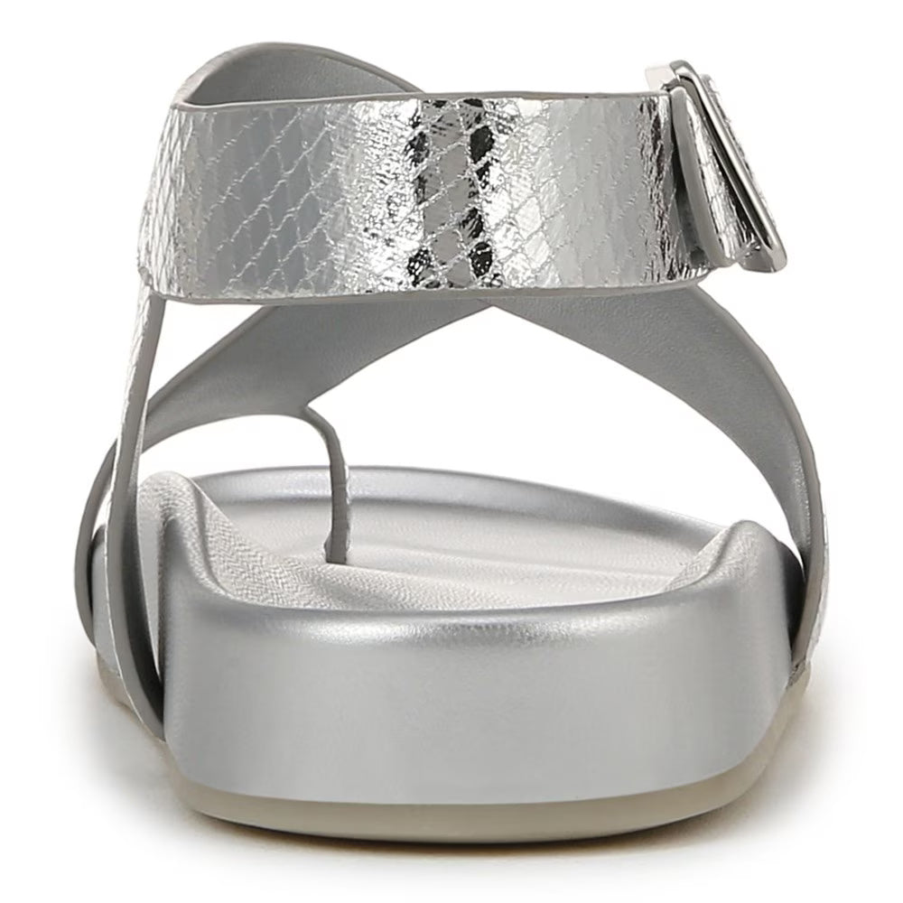 Franco Sarto Women' s Blair Toe Loop Buckle Flat Sandals