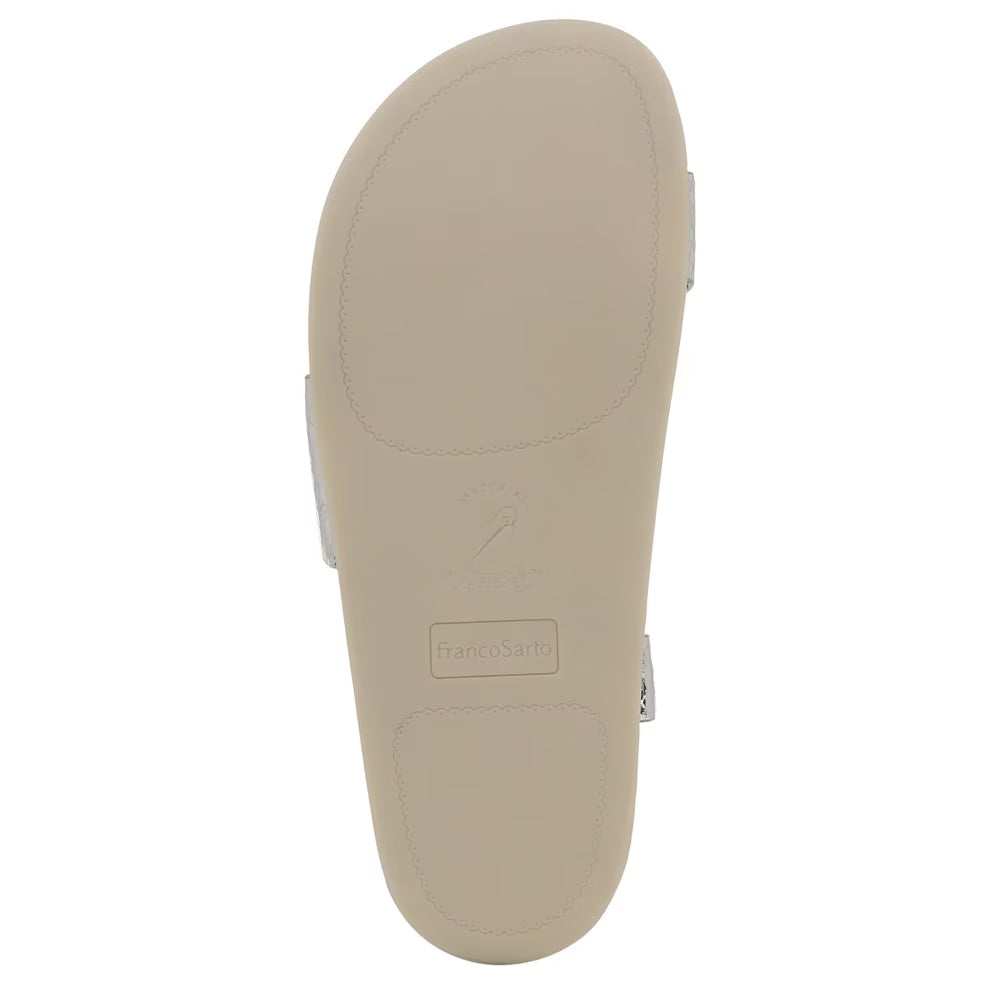 Franco Sarto Women' s Blair Toe Loop Buckle Flat Sandals