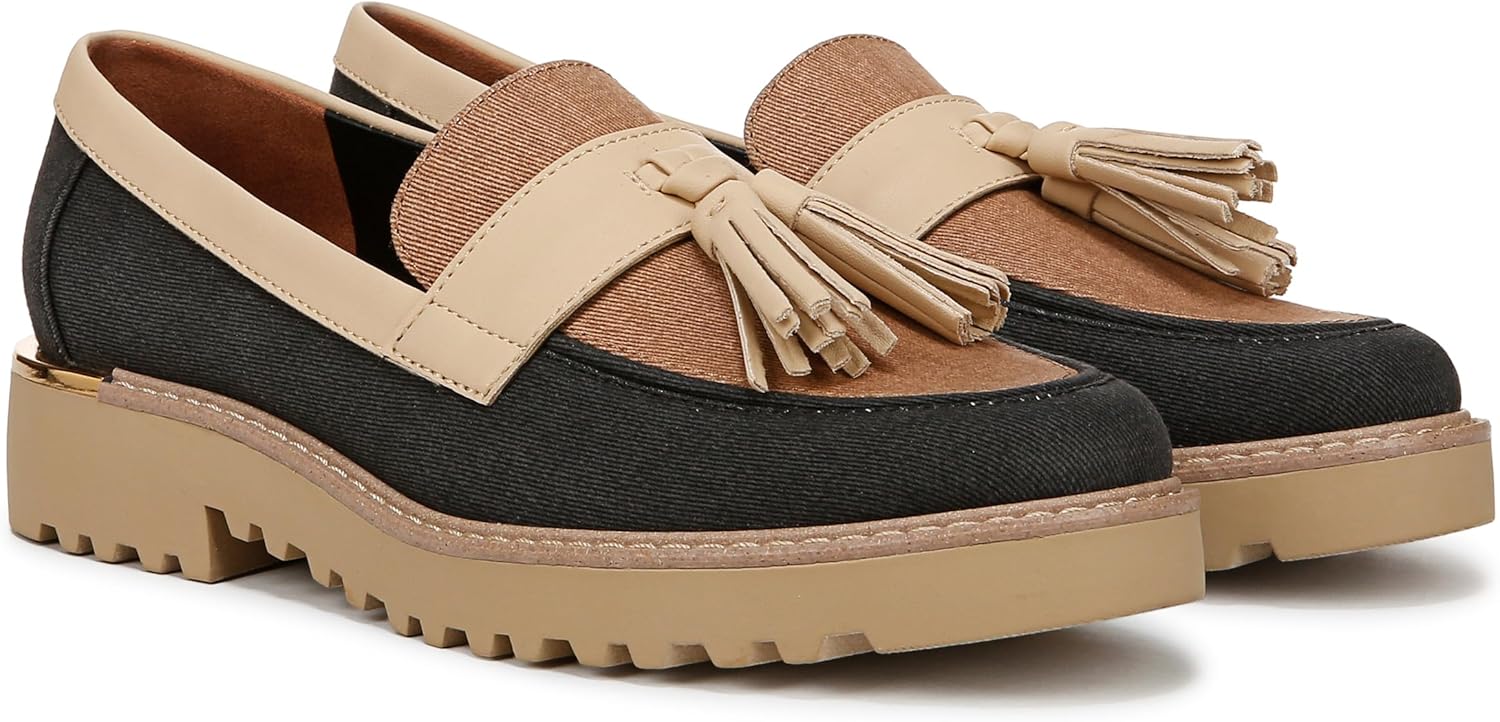 Black Colorblock Twill