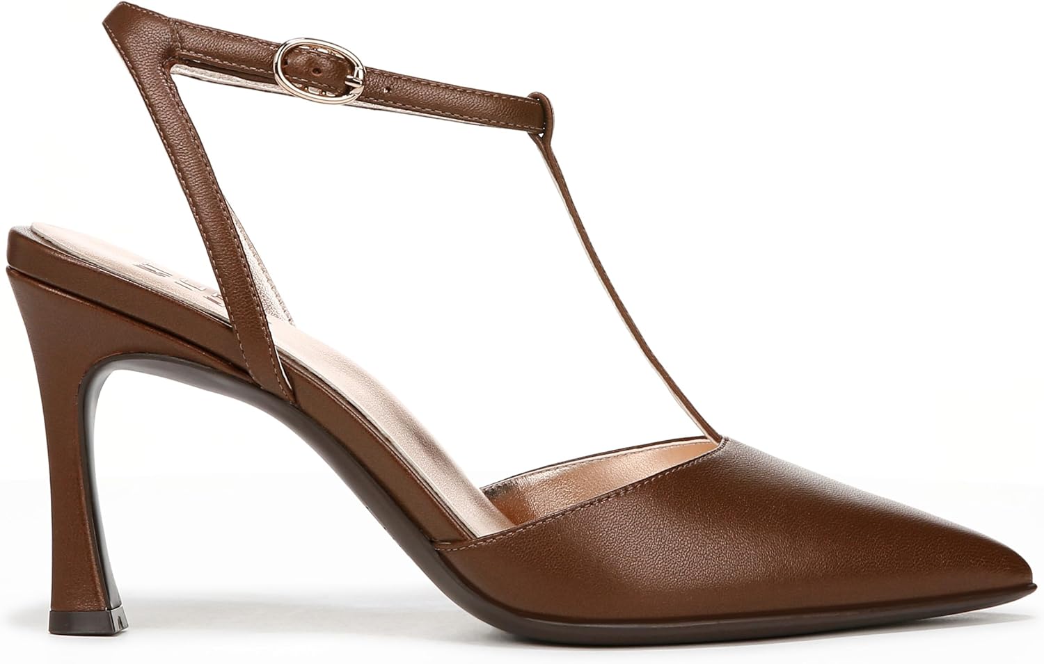 Naturalizer Womens Astrid Pointed Toe T-Strap Pump