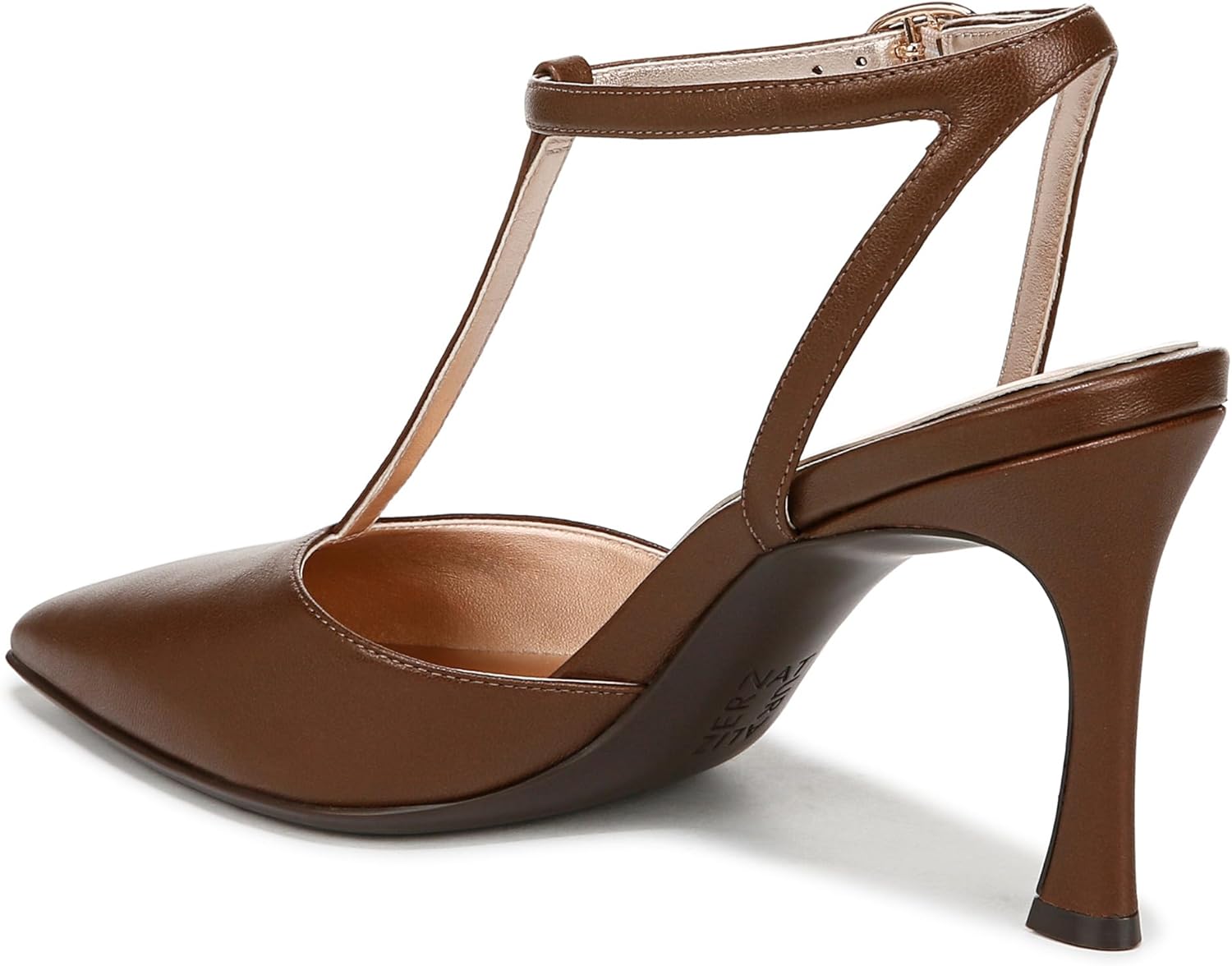 Naturalizer Womens Astrid Pointed Toe T-Strap Pump