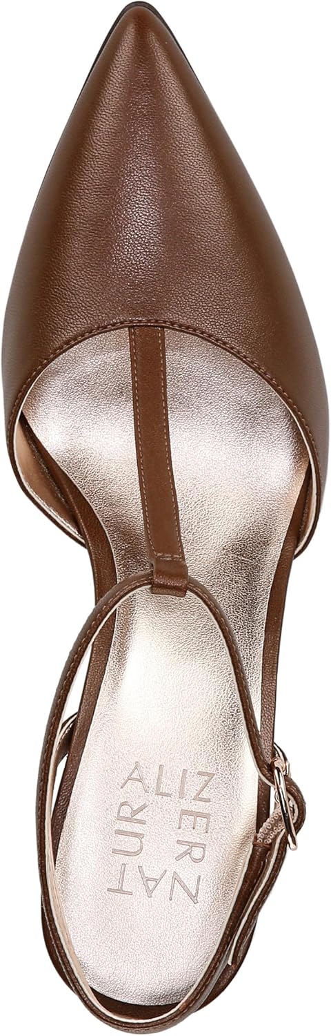 Naturalizer Womens Astrid Pointed Toe T-Strap Pump