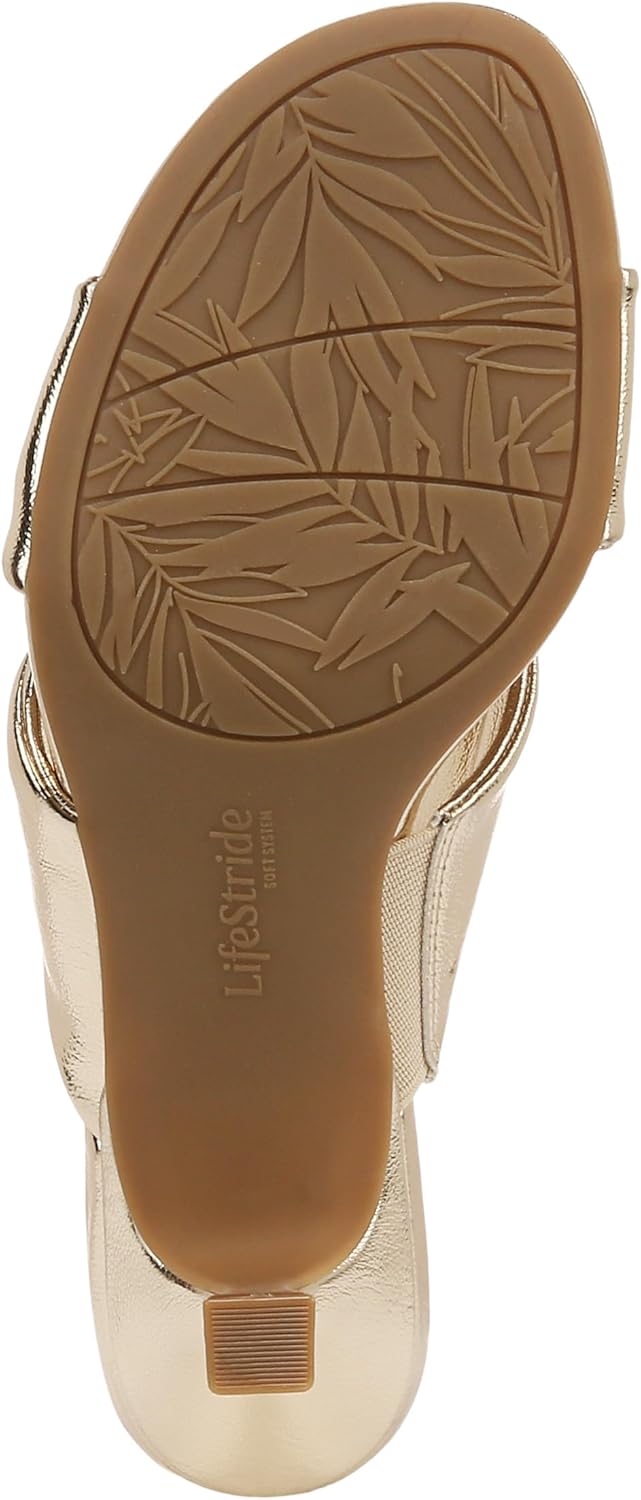 LifeStride Women's Nori Slide Kitten Heel Sandal