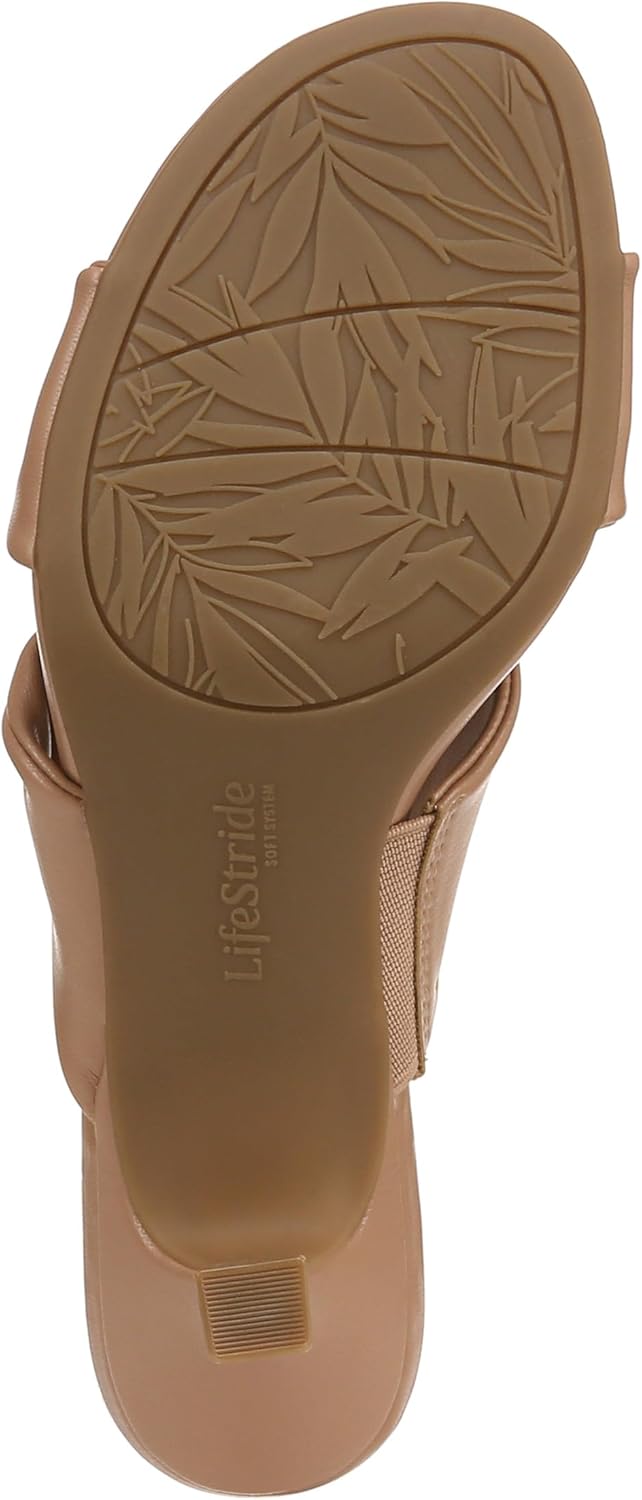 LifeStride Women's Nori Slide Kitten Heel Sandal