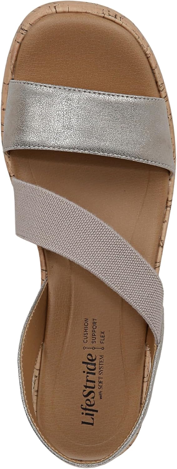 LifeStride Women's Odette Strappy Wedge Sandal