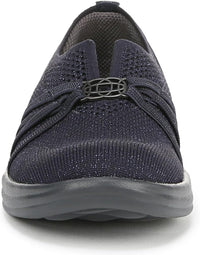 BZees Women's Niche Knit Slip On Ballet Flat