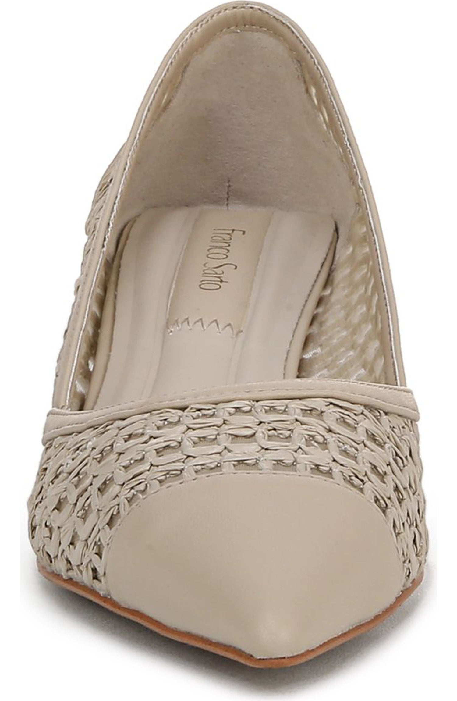 Franco Sarto Womens Darcy Pointed Toe Kitten Heel Pump
