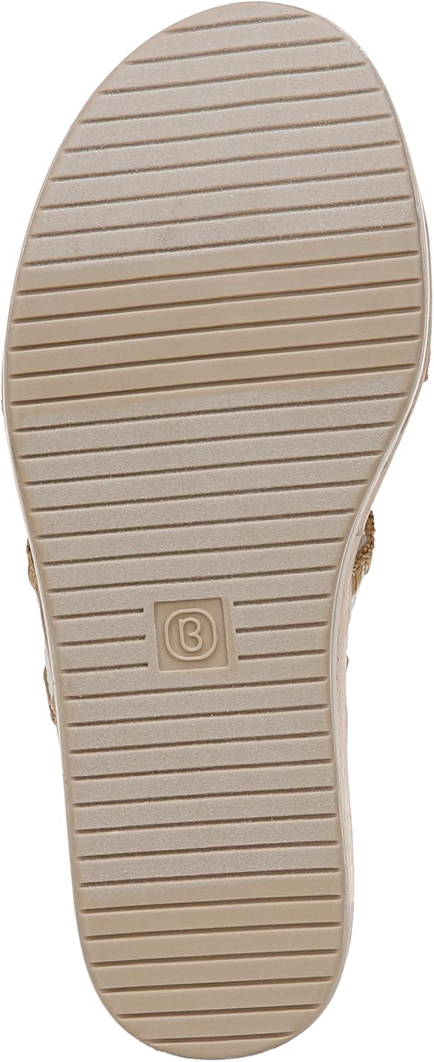 BZees Women's Resort Cork Wedge Strappy Sandal