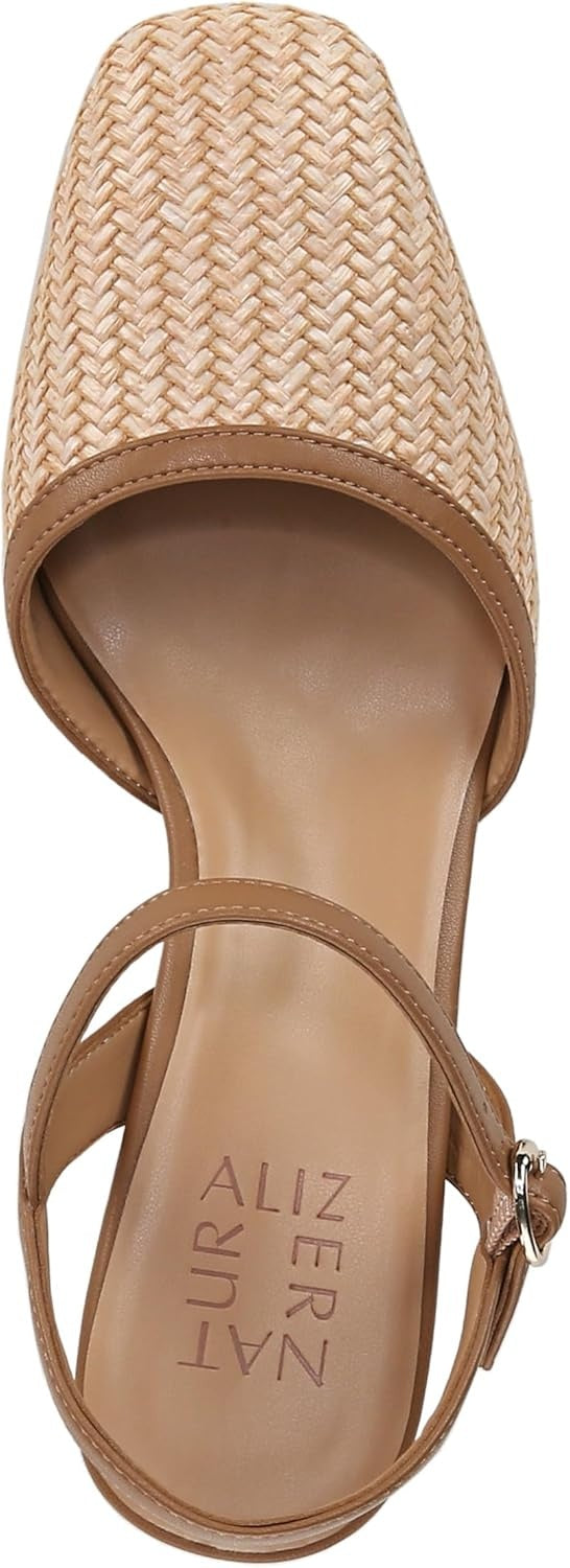 Naturalizer Womens Wave Ankle Strap Closed Toe Dress Heels