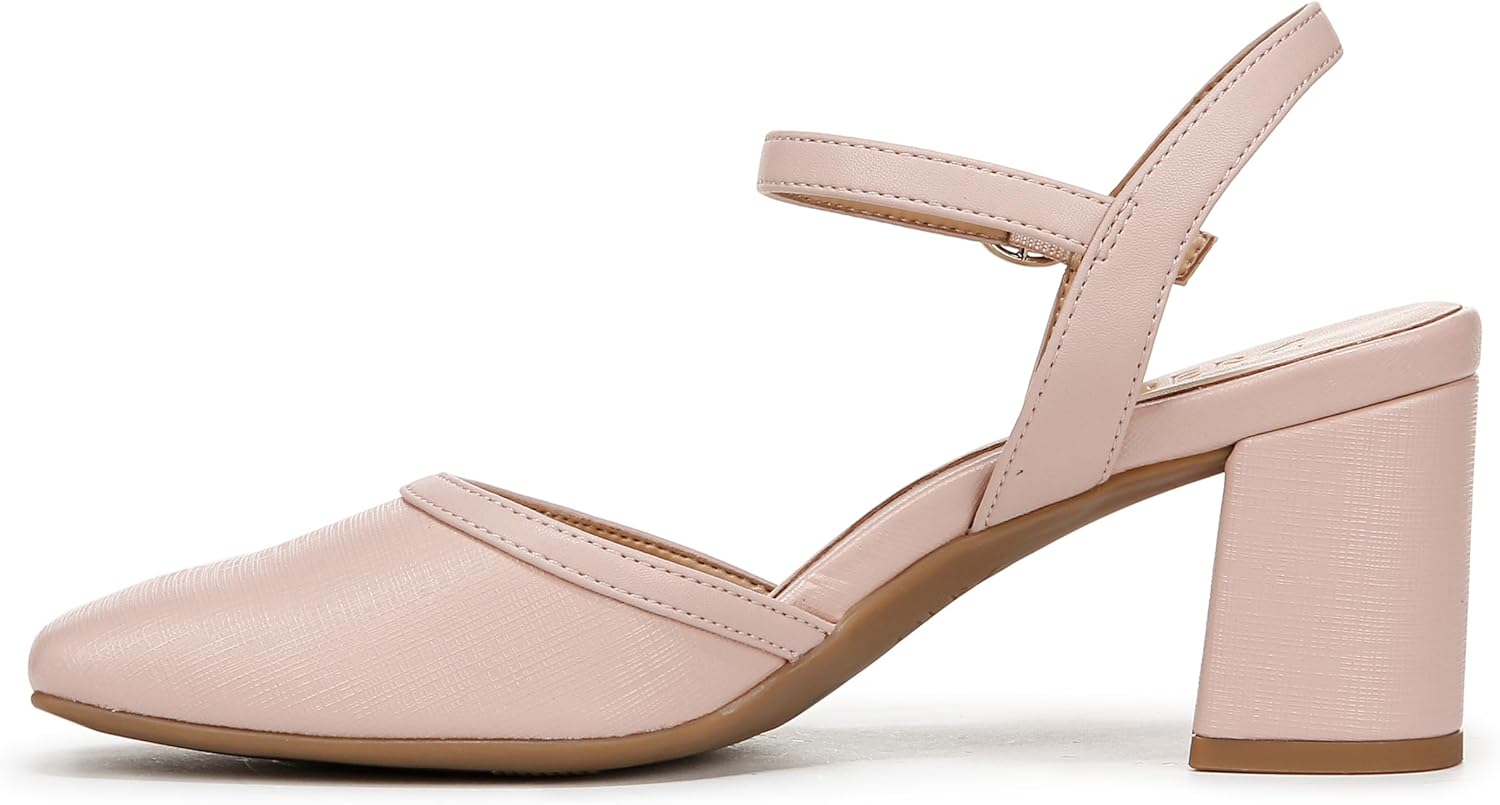 Naturalizer Womens Wave Ankle Strap Closed Toe Dress Heels
